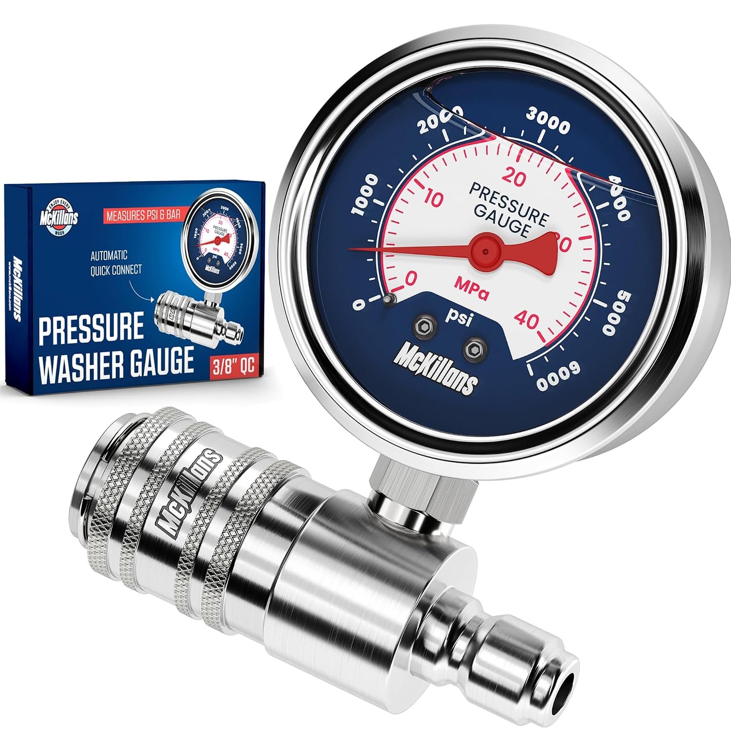 McKillans High Pressure Washer Gauge
