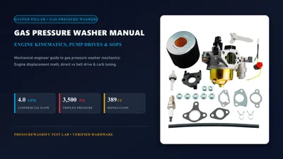 The Gas Pressure Washer Field Manual: Small Engine Tuning & Triplex Pumps