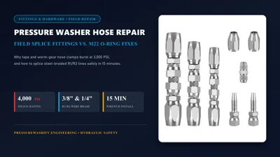Pressure Washer Hose Repair: How to Fix Leaks & Blowouts