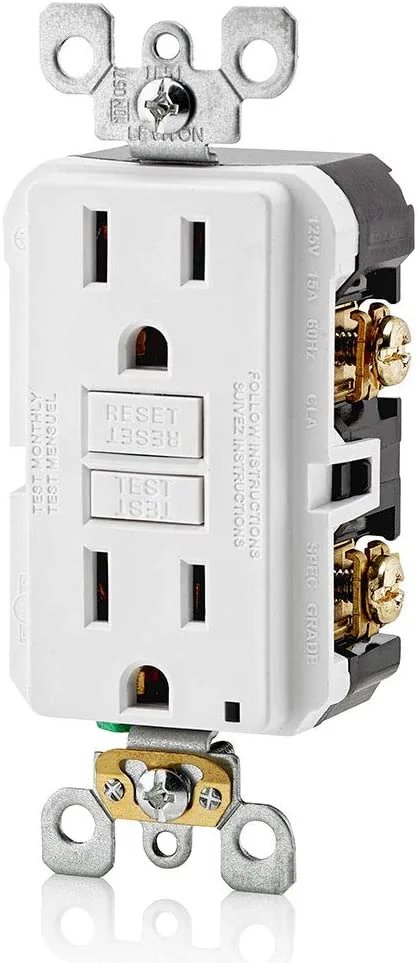 Leviton GFNT1-W Self-Test SmartlockPro Slim GFCI Non-Tamper-Resistant Receptacle