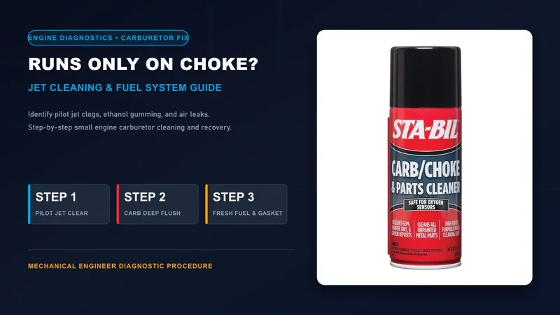 Pressure Washer Only Runs on Choke: Carburetor Cleaning and Diagnostic Guide