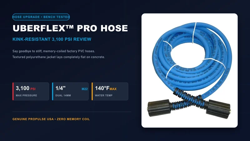 ProPulse UberFlex Pressure Washer Hose 3,100 PSI Kink-Resistant Review